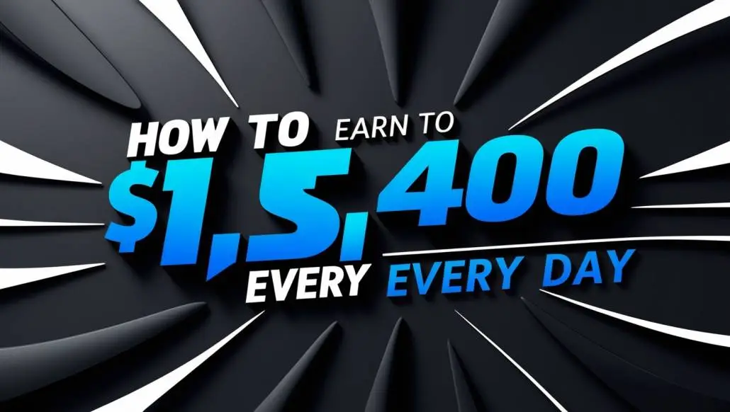  Earn Up to $1,400 Every Day