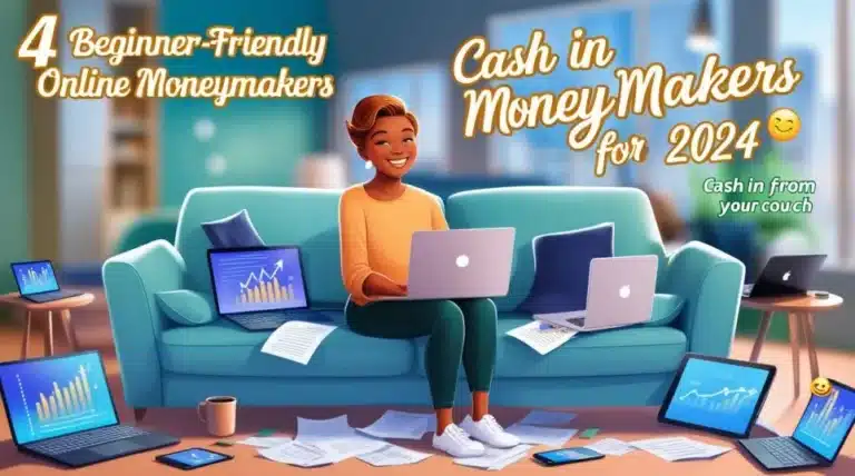 4 Beginner-Friendly Online Moneymakers for 2024 – Cash In From Your Couch