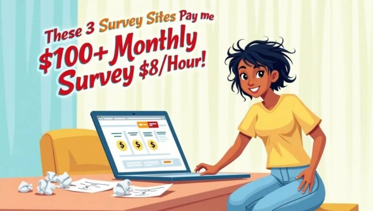 🔥 “These 3 Survey Sites Pay Me $100+ Monthly (One Pays $8/Hour!)”