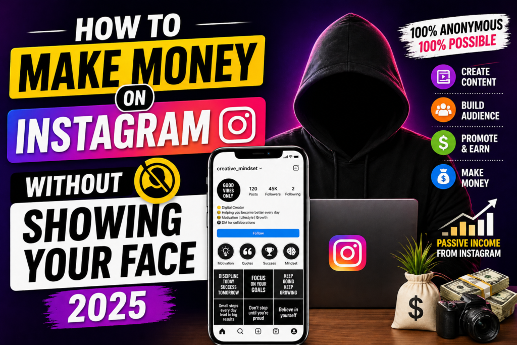 How to Make Money on Instagram Without Showing Your Face Complete Faceless Instagram Strategy 2025